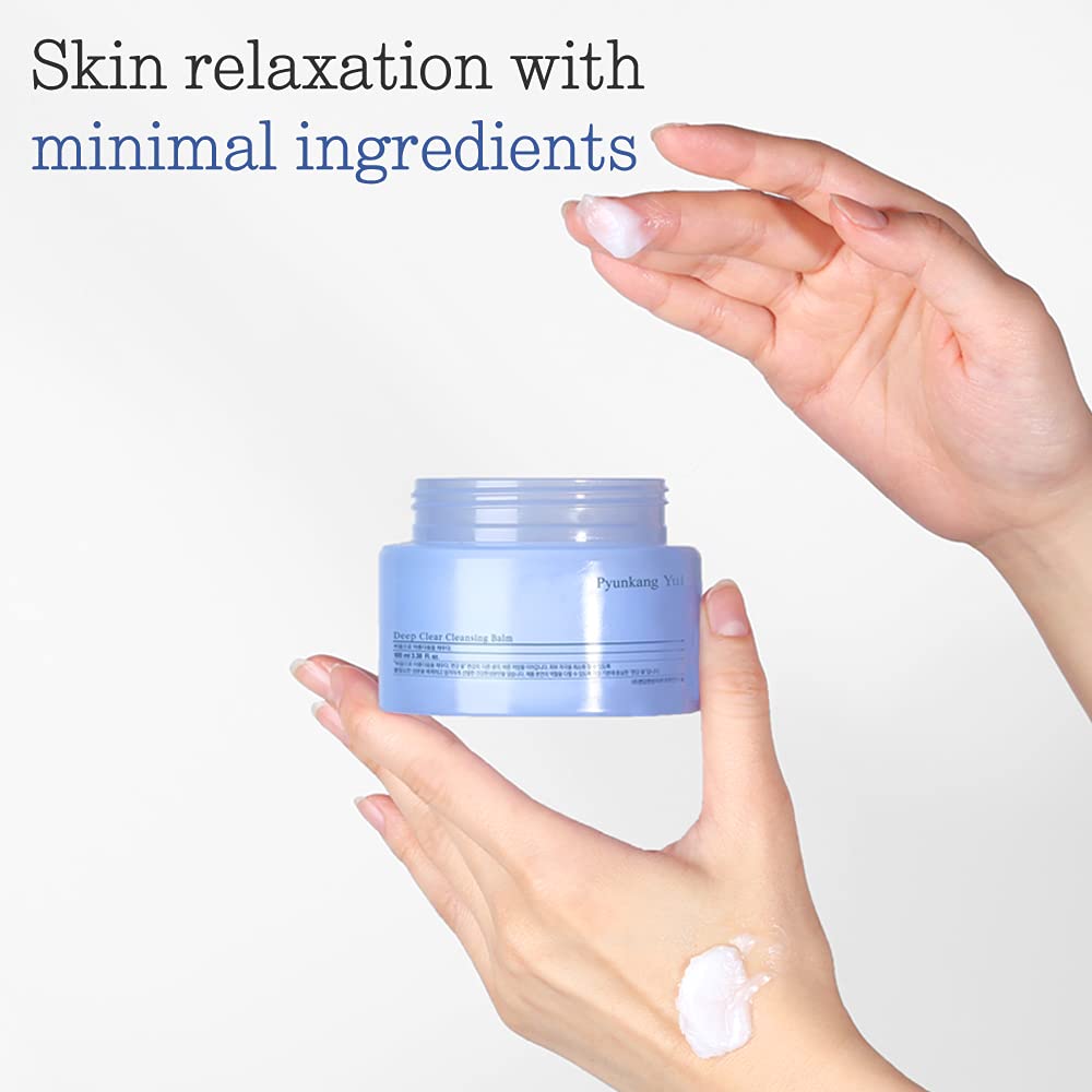 Pyunkang Yul PKY Deep Clear Cleansing Balm, All in One Facial Cleanser for Heavy Makeup Removal, Moisturized Finish with Plant Based Oil, Korean Skincare (3.38 Fl.Oz, 100ml)