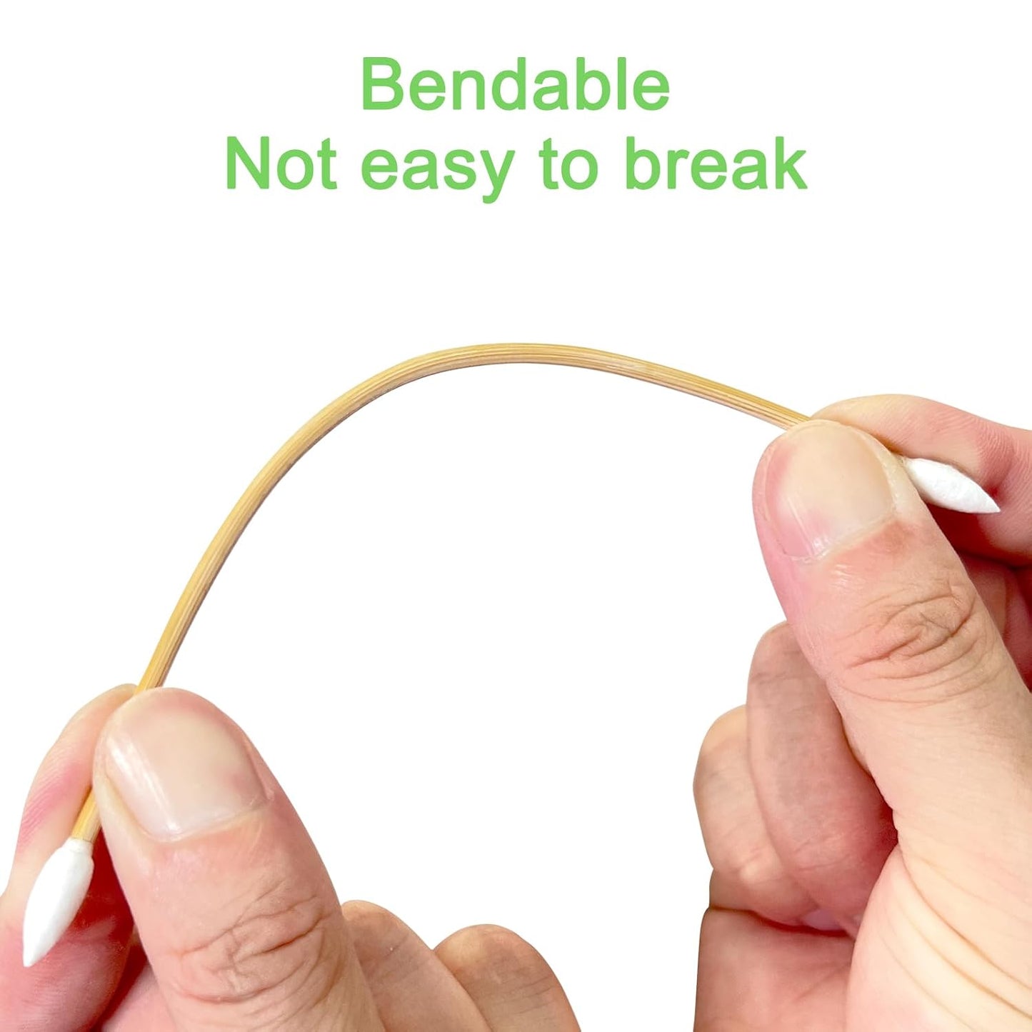 Eyxformula 200 Pcs 6 Inch Gun Cleaning Cotton Swabs with Double Pointed Tips, Strong Bamboo Sticks, Lint Free Long Cotton Swabs for Precision Cleaning Firearms, Electronics, Tight Spots, Detailing
