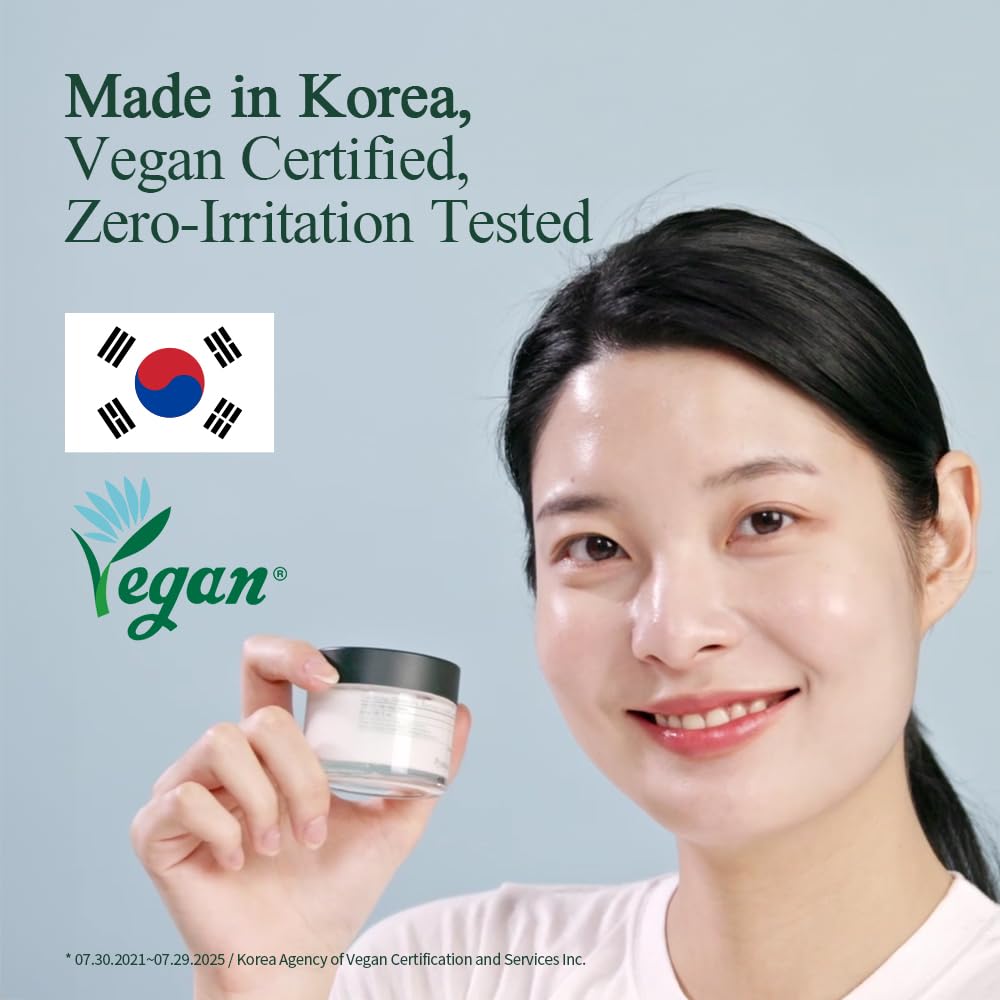 Pyunkang Yul PKY Calming Moisture Barrier Cream Instantly Soothes Sensitive Skin, Hyaluronic Acid & Ceramide for Hydration, Vegan, Korean Skincare (3.38 Fl. Oz, 100ml)