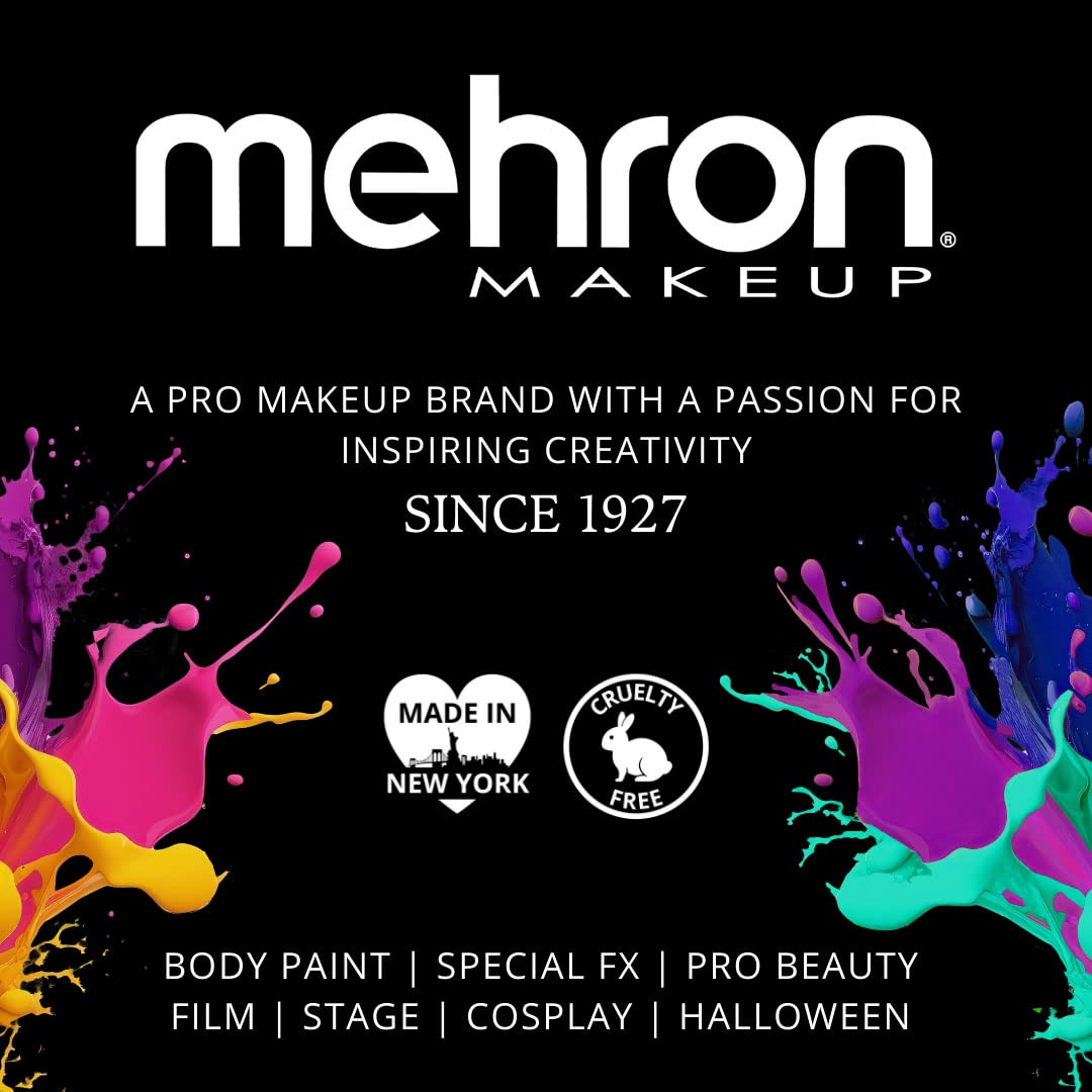 Mehron Makeup Color Cups | Stage, Foundation, Face Paint, Body Paint, Halloween | Face Paint Makeup | Greasepaint .5 oz (14 g) (Zombie Flesh)