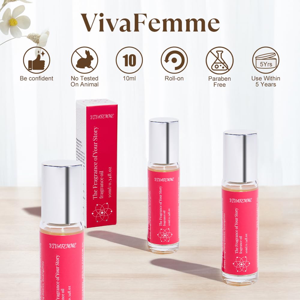Pheromones Perfumes for Women, Long Lasting Fruity Scent, Roll On Perfume Oil for Women enhanced scents Designed to Attract Men (Fruity)