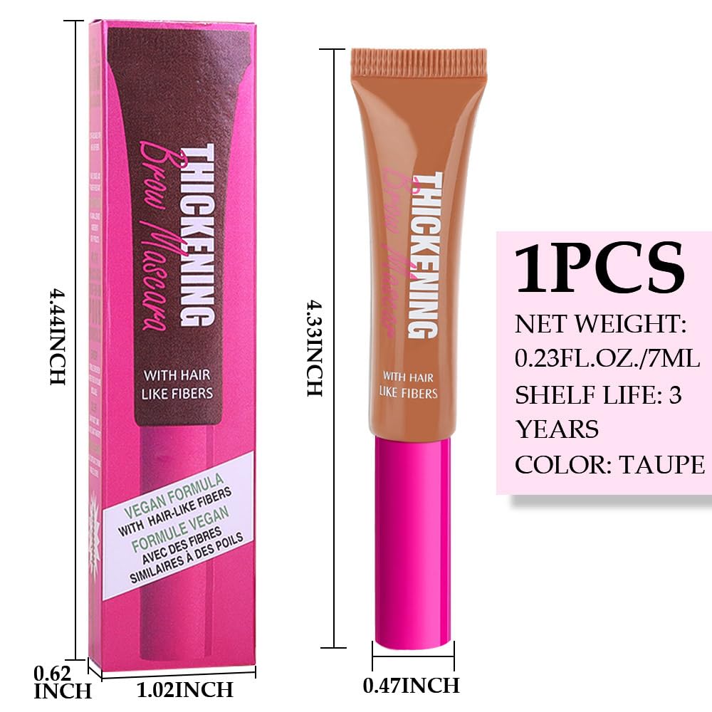 Kaely Thickening Brow Mascara,Tinted Eyebrow Gel Waterproof,Eyebrow Color Makeup,Brow Fast Sculpt,Vegan,Cruelty Free,maquillaje gel para cejas a prueba de agua,03 Auburn