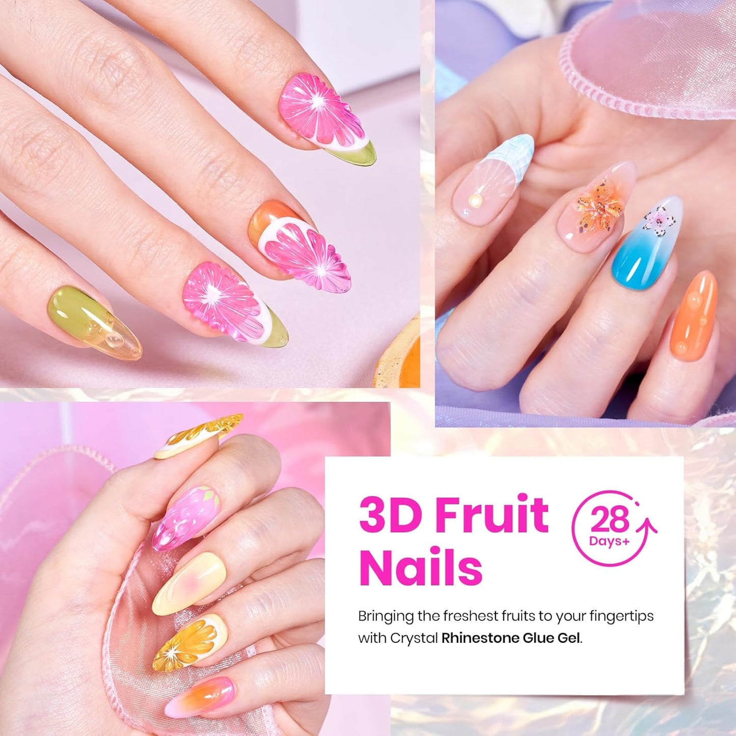 Beetles Jelly Gel Nail Polish Kit,20 Colors Neon Cat Eye Glitter Soak Off UV LED Gel Nail Kit Pink Orange Blue with Base Matte Top Coat for DIY Nail Art Sunbeam Jelly Gift for Women