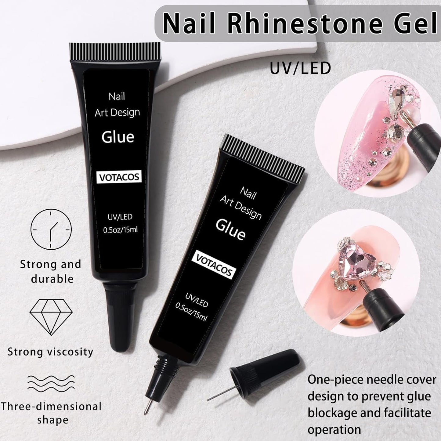 Nail Art Rhinestones with Glue Gel Flatback Nail Charms Luxurious Supplies Accessories Champagne Nails Gems Jewelry for Women Nails DIY Design Decoration,Champagne