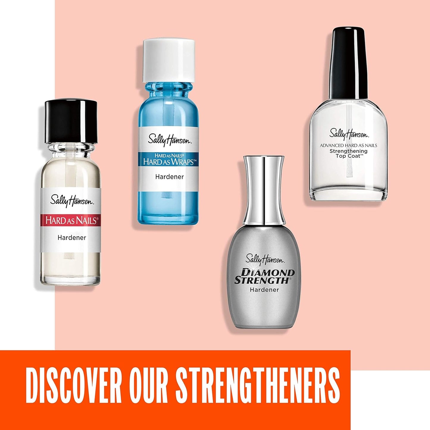 Sally Hansen Treatment Nail Rehab 41054, Nail Strengthener, Nail Hardener 0.33 Oz, Nail Growth Serum, Nail Strengthening Polish, Protection for Damaged Nails, Visibly Healthy Nails, Protect Nails