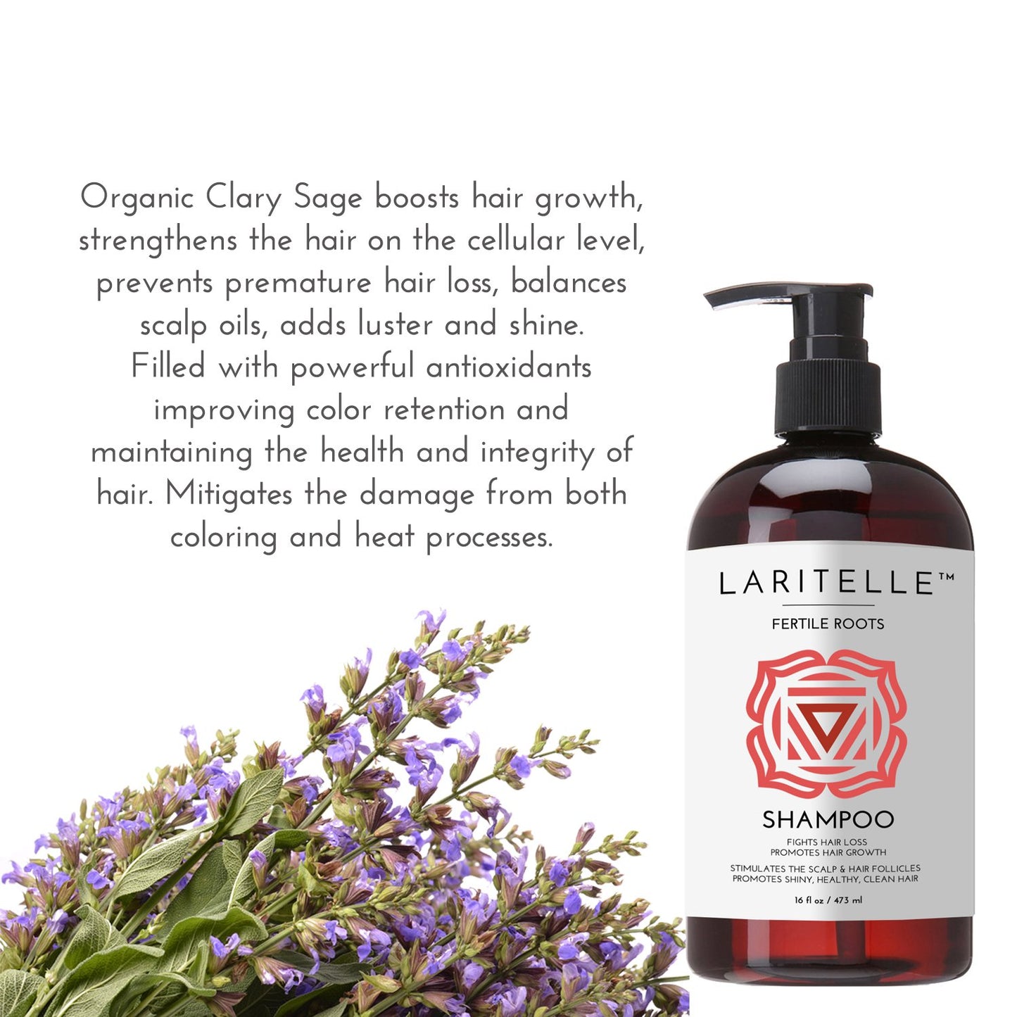 Organic Hair Growth Set | Fertile Roots Shampoo + Conditioner + Leave-In Treatment | Follicle Stimulating Rosemary, Ginger & Clove | Anti-Hair Loss, Strengthening, Nourishing | USA made