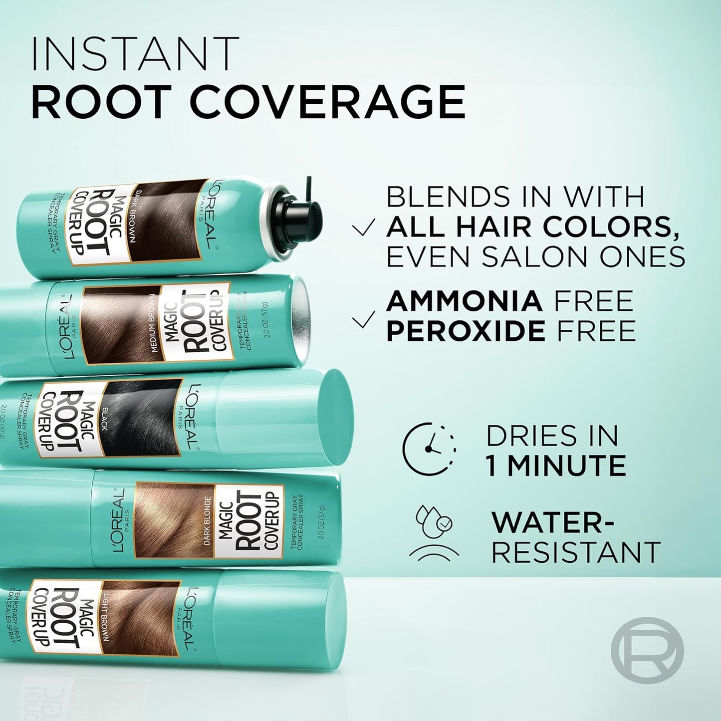 L'Oreal Paris Magic Root Cover Up Gray Concealer Spray Light to Medium Blonde 2 oz.(Packaging May Vary)
