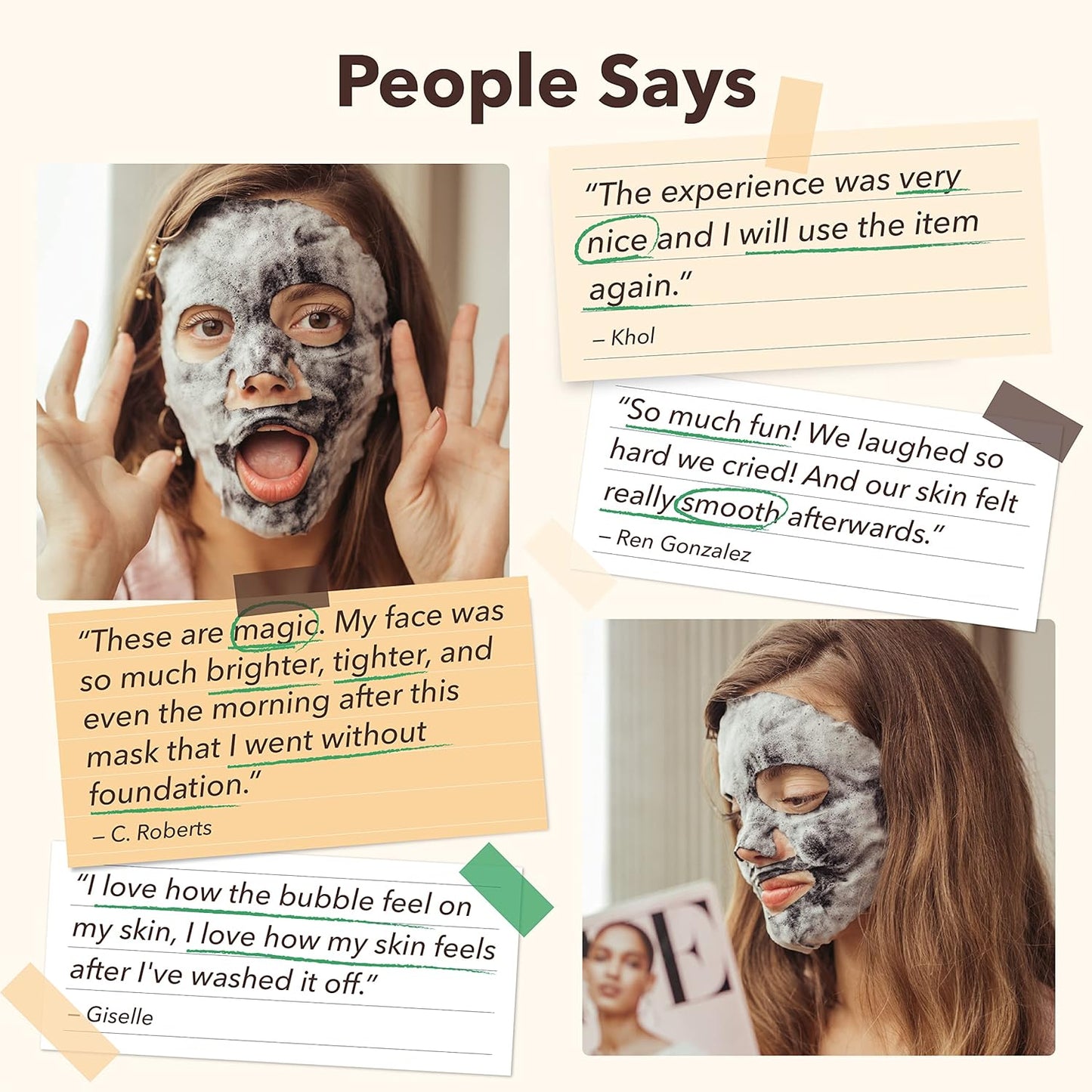 PUREDERM Deep Purifying Green O2 Bubble Mask 0.88oz x 5ea / Korean beauty/Bubble mask/Cleansing foam/Cleanser/Purifying mask/Green tea mask/Face toxin