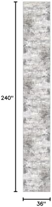 IOHOUZE Abstract Runner Rug 3x20 Ft Extra Long Washable Runners - Image 2