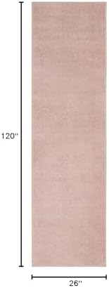 Nourison Home Nourison Essentials Pink 2'2" x 10' Area Rug - Image 2