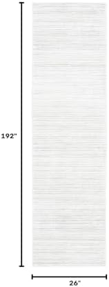 SAFAVIEH Vision Runner Rug 2'2"x16', Modern Tonal Ivory & Grey VSN606K - Image 2