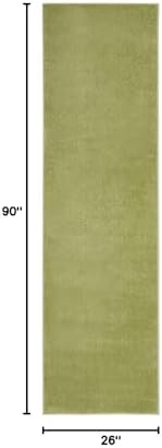 Nourison Home Nourison Essentials Green 2'2" x 7'6" Area Rug - Image 2