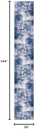IOHOUZE Abstract Runner Rug 2x12 Ft Washable Runners - Image 2