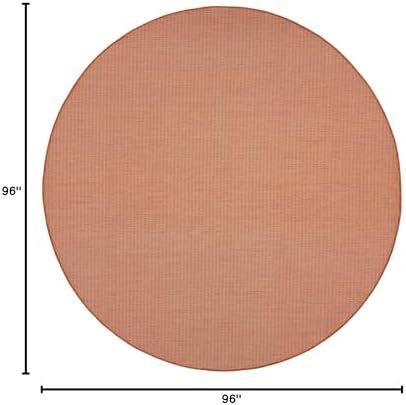 Nourison Home Positano Terracotta 8' x Round Area Rug - Image 2