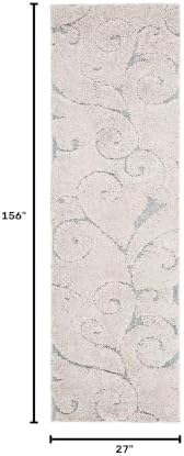 SAFAVIEH Florida Shag Runner Rug 2'3"x13' - Image 2