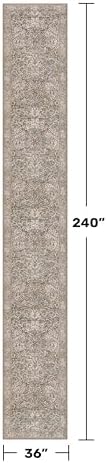 Vintage Moss Green 3x20 Extra Long Runner Rug - Image 2