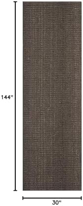 SAFAVIEH Natural Fiber Runner Rug 2'6"x12', Jute Knotted Brown NF447D - Image 2