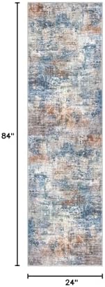 IOHOUZE Abstract Runner Rug 2x7 Ft Washable Runners - Image 2