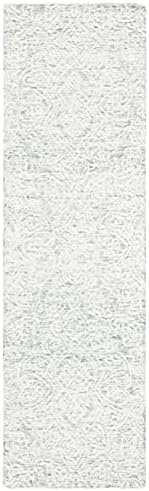 SAFAVIEH Metro Runner Rug 2'3"x10', Transitional Dark Grey & Ivory MET998H by Unknown