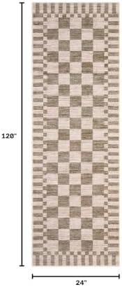 GarveeHome 2x10 Checkered Kitchen Runner Rug - Image 2