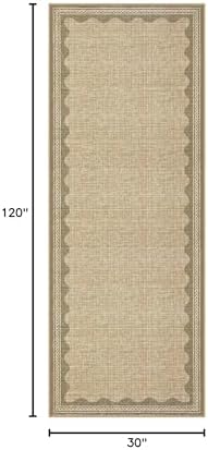GarveeHome Scalloped 2x10 Runner Rug - Image 2