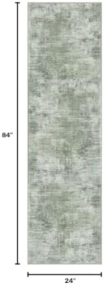IOHOUZE Abstract Runner Rug 2x7 Ft Washable Runners - Image 2
