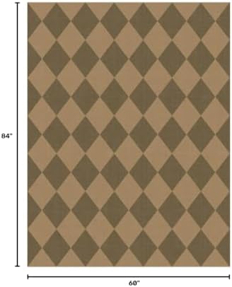 Lessymo Checkered Area Rugs 5x7 - Image 2
