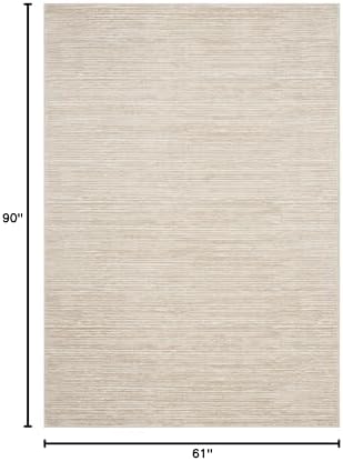 SAFAVIEH Vision Area Rug 5'1"x7'6", Modern Tonal Cream VSN606F - Image 2