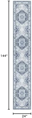Madane Washable Runner Rugs 2x12 Long - Image 2