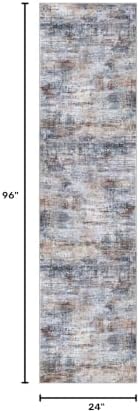 IOHOUZE Abstract Runner Rug 2x8 Ft Washable Runners - Image 2