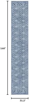Vintage Washable Runners for Hallway 2.6x14 Runner Rug Non Slip - Image 2