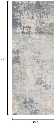 UERMEI 2x6 Washable Runner Rug for Hallway, Non Slip Low Pile Kitchen Carpet - Image 2