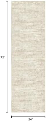UERMEI 2x6 Washable Runner Rug for Hallway, Non Slip Low Pile Kitchen Carpet - Image 2