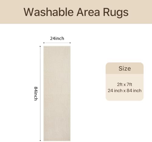 GENIMO Soft 2x7 Runner Rug Non Slip - Image 2