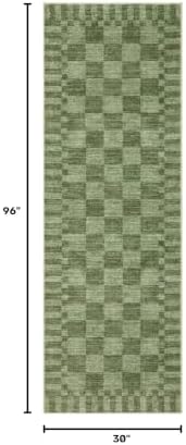 GarveeHome 2.5x8 Checkered Kitchen Runner Rug - Image 2