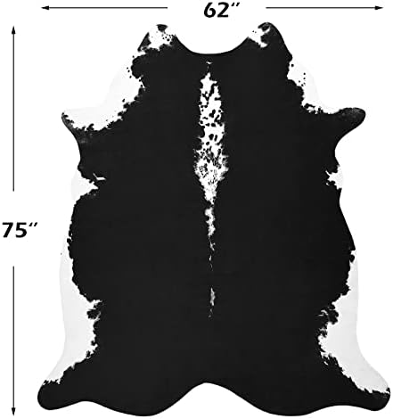 BENRON Faux Cowhide Rug, Cow Print Rug - Image 2