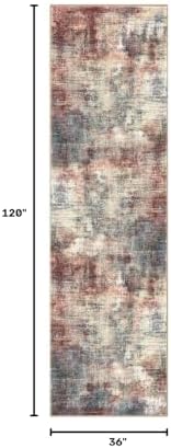 IOHOUZE Abstract Runner Rug 3x10 Ft Washable Runners - Image 2