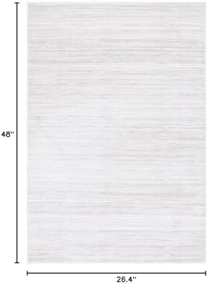 SAFAVIEH Vision Accent Rug 2'2"x4', Modern Tonal Ivory & Grey VSN606K - Image 2