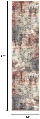 IOHOUZE Abstract Runner Rug 2x8 Ft Washable Runners - Image 2
