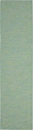 Nourison Home Positano Blue Green 2'2" x 8' Area Rug - Image 3