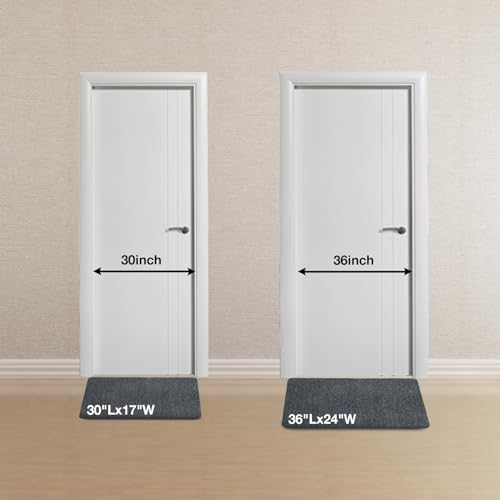 Doormats, Thin Indoor Door Mat 36''x 24'', Low Profile Non Slip Outdoor Doormats - Image 2