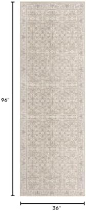 SIILOOM 3x8 Washable Runner Rug, Non Slip Soft Area Rug - Image 2