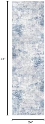 IOHOUZE Abstract Runner Rug 2x7 Ft Washable Runners - Image 2