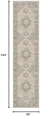 Lahome Oriental Hallway Runner Rug, 2.5x12 Washable Kitchen Runners - Image 2