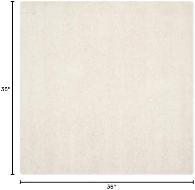 SAFAVIEH Milan Shag Square Rug 3', Ivory SG180-1212 - Image 2