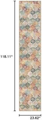 Lahome Moroccan Washable Runner Rug 2x10, Kitchen Runners - Image 2