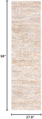 SAFAVIEH Berber Shag Collection Runner Rug - Image 2