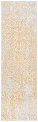 SAFAVIEH Evoke Runner Rug 2'2"x11', Ivory & Gold EVK256B - Image 3