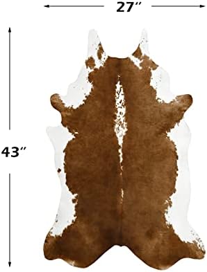 BENRON Small Faux Cowhide Rug, Cow Print Rug - Image 2