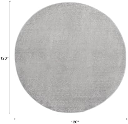 Nourison Home Nourison Essentials Silver Grey 10' x Round Area Rug - Image 2